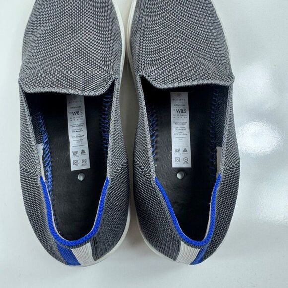 Rothy's the Original Slip-On Sneaker Slate Gray Womens Size 8.5 Comfort Casual - Picture 11 of 13